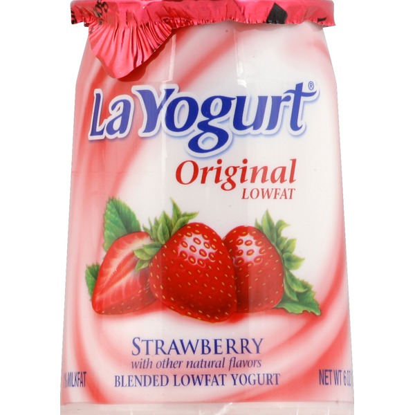 La Yogurt Yogurt, Blended, Lowfat, Original, Strawberry (6 oz) from CVS