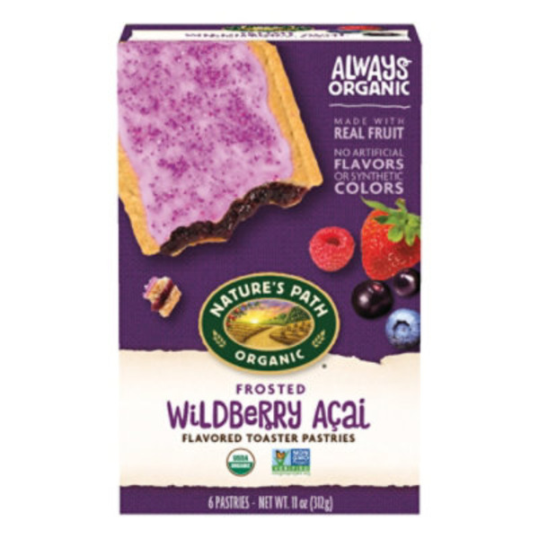 Nature's Path Organic Frosted Wildberry Acai Toaster Pastries