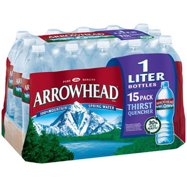 Arrowhead Spring Water - 15/1L plastic bottles