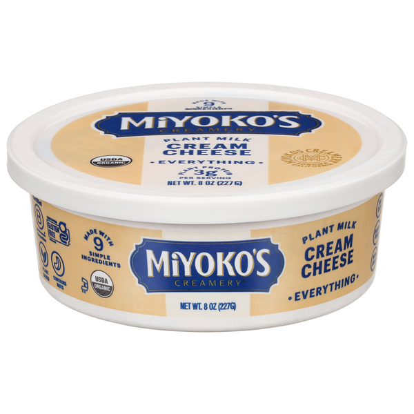Miyoko's Creamery Organic Everything Plant Milk Cream Cheese Same