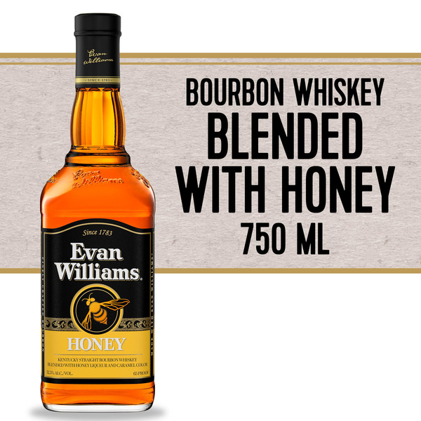 Evan Williams Whiskey, Kentucky Straight Bourbon, Honey Same-Day