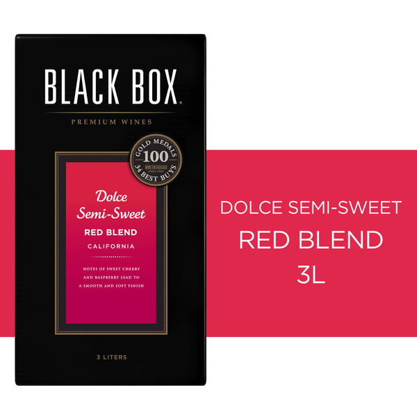 Black Box Wines Dolce Semi-Sweet Red Blend Wine Box Same