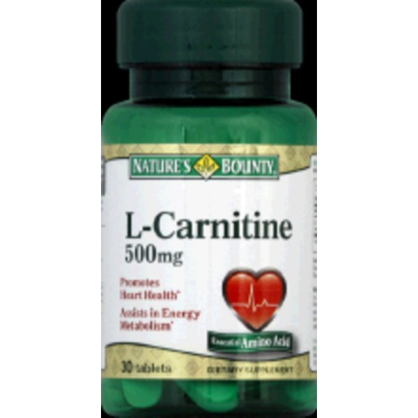 l-carnitine nature's bounty Nature's Bounty L-Carnitine, 500 mg, Caplets Same-Day Delivery or Pickup
