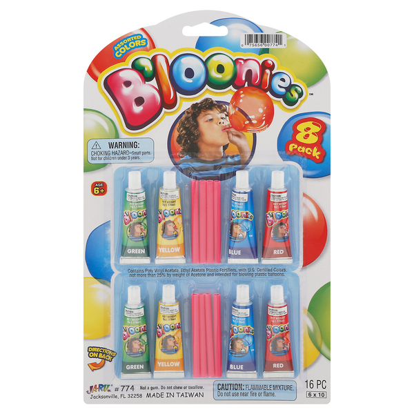 JA-RU Bloonies, Assorted Colors, 8 Pack Same-Day Delivery or