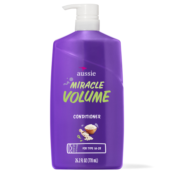 Aussie Paraben-Free Miracle Volume Conditioner with Plum & Bamboo - 26.2 fl oz