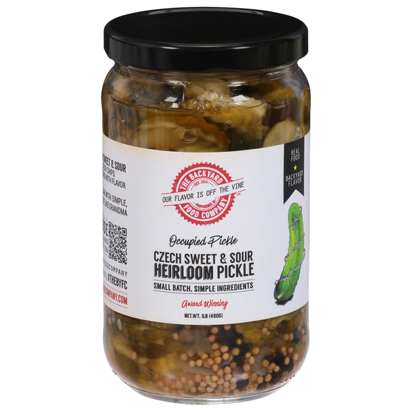 The Backyard Food Company Pickle, Czech Sweet & Sour, Heirloom