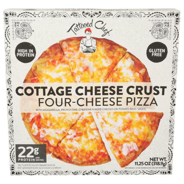 Tattooed Chef Four-Cheese Cottage Cheese Crust Pizza