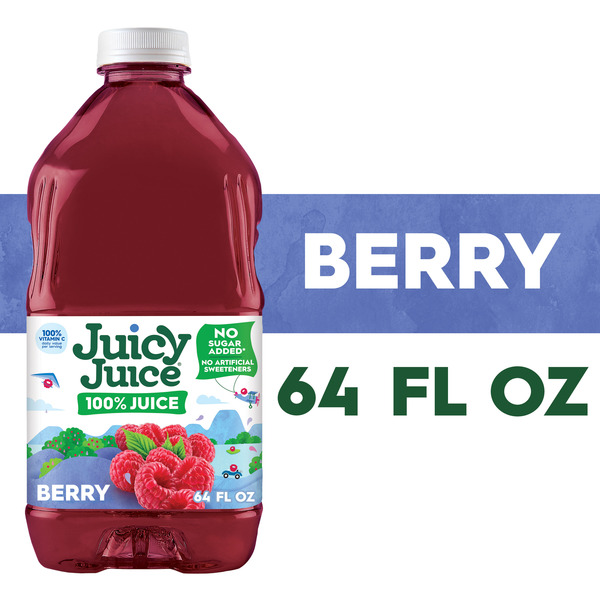 Juicy Juice 100% Juice, Berry, 64 FL OZ Bottle Same-Day Delivery