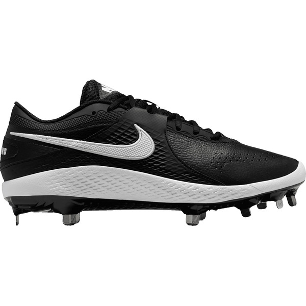 Nike Men's Diamond Gamer Metal Baseball Cleats, Size 11, Medium/D - Black & White
