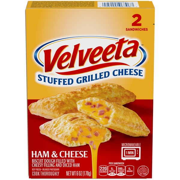 Kraft Velveeta Ham & Cheese Stuffed Grilled Cheese (6 oz) from Safeway