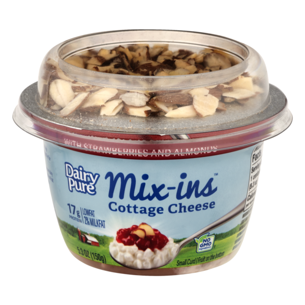 Dairypure Mix Ins Low Fat Cottage Cheese With Strawberries And