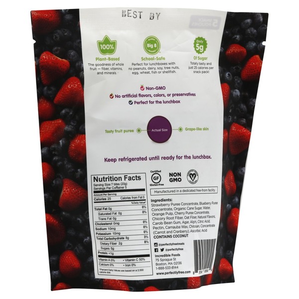 Perfectly Free Fruit Bites, Mixed Berry (5 each) Instacart