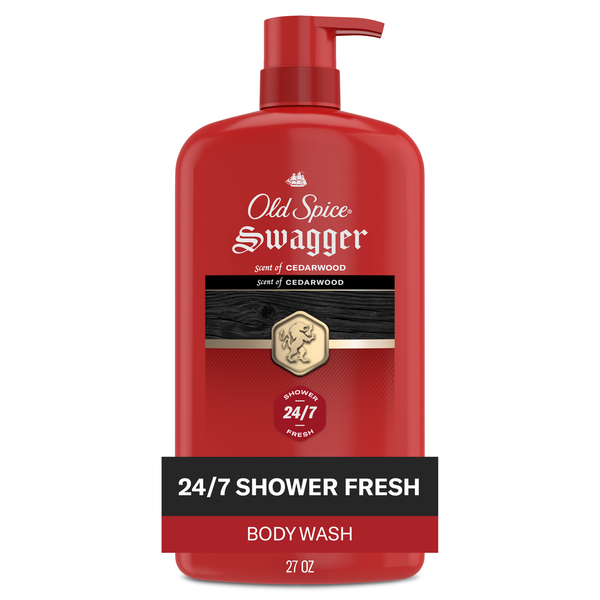 Old Spice Men's Swagger Body Wash Pump, Cedarwood Scent Same-Day