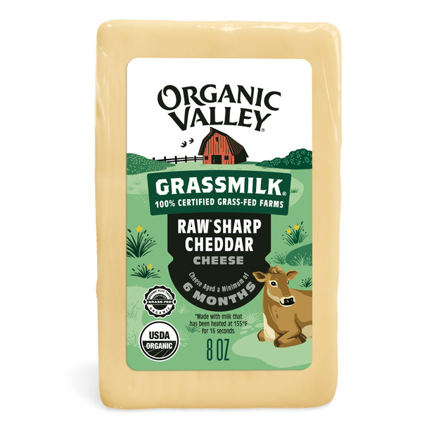 Organic Valley® Grassmilk Raw Organic Sharp Cheddar Cheese Block