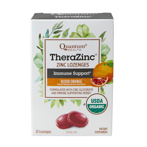 Quantum Health TheraZinc USDA Organic Blood Orange Immune Support