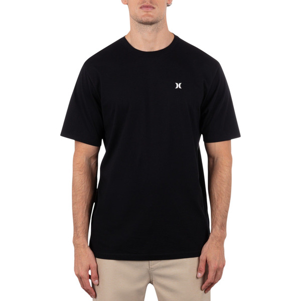 Hurley Men's Icon Short Sleeve T-Shirt, Large - Black
