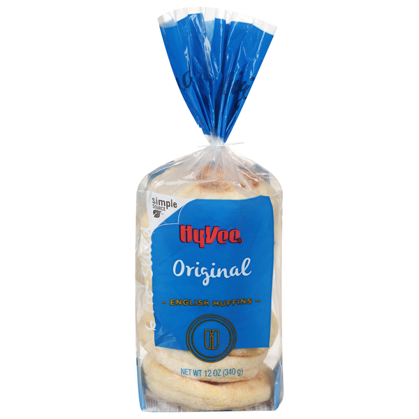 Hy-Vee Hy-Vee Pre-Sliced Original English Muffins - 6 Muffins