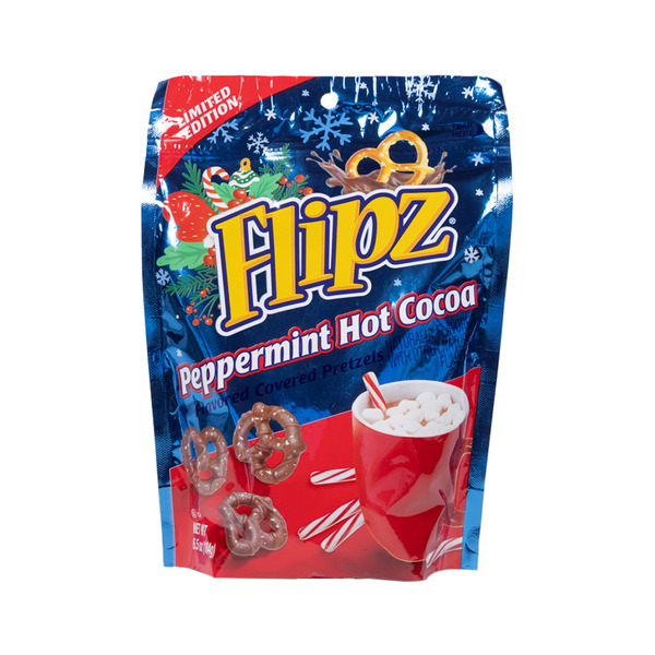 Flipz Peppermint Hot Cocoa Covered Pretzels Same-Day Delivery or