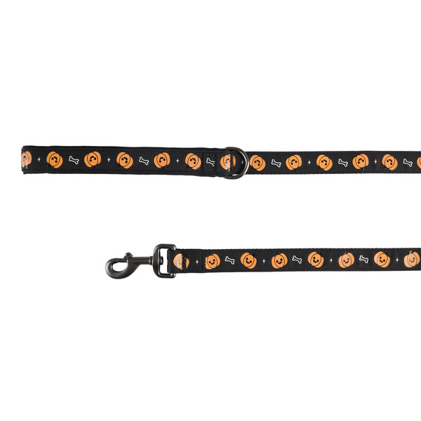 Thrills & Chills Halloween Pumpkin Dog Leash - Black