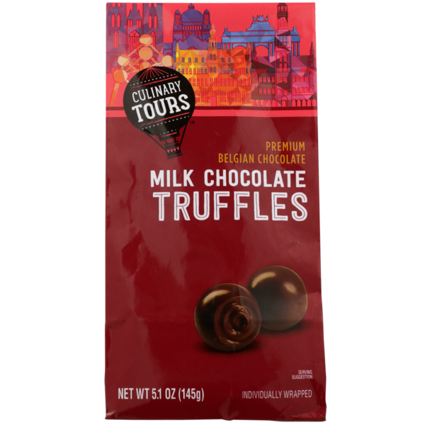 Culinary Tours Milk Chocolate Premium Belgian Chocolatetruffles