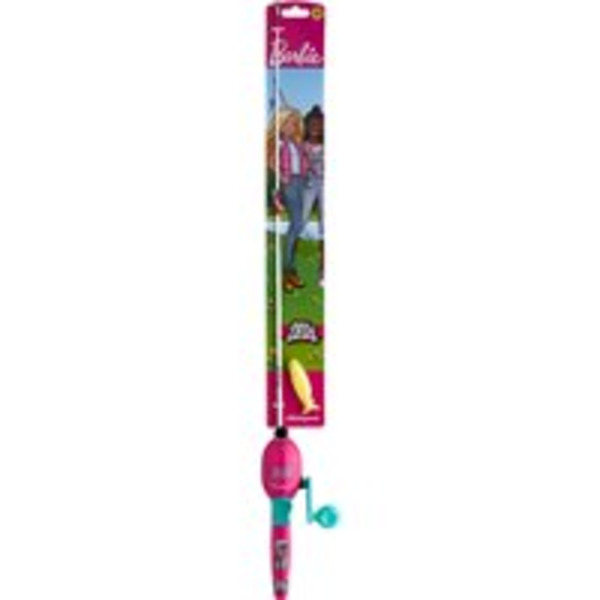 Barbie Kids' Fishing Spincast Combo