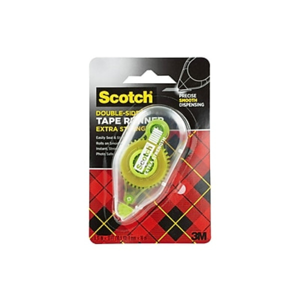 Scotch .31" x 33' Green Dispenser Extra Strength Adhesive Roller