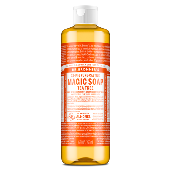 Dr. Bronner's 18-In-1 Hemp Tea Tree Pure-Castile Magic Soap Same