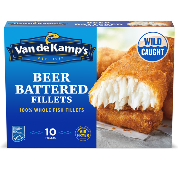 Van de Kamp's Crispy Beer Battered 100% Whole Fish Fillets