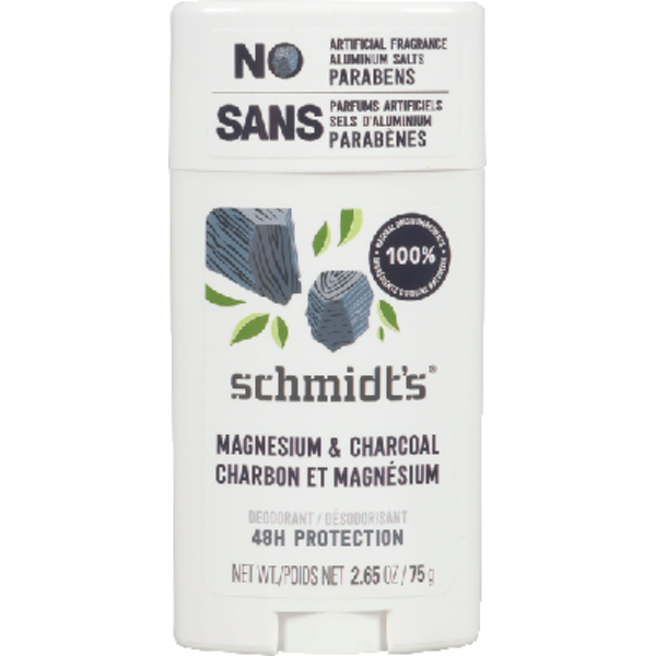 schmidt's Charcoal & Magnesium Natural Deodorant Stick Same-Day
