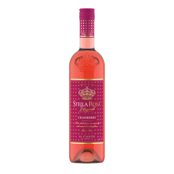 Stella Rosa Cranberry Semi-Sweet Red Wine 750 ml Same-Day
