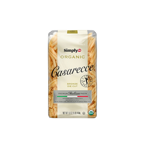 SimplyGo Organic Dry Pasta Casarecce