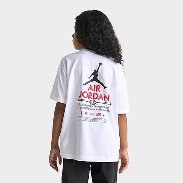 Jordan Big Kids' Quality T-Shirt, L - White