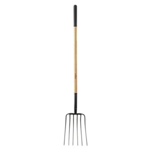 Ground Work 9.75 in. Carbon Steel 6-Tine Manure Fork