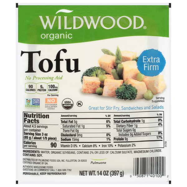 Wildwood Extra Firm Organic Tofu Same-Day Delivery | Fiesta Mart