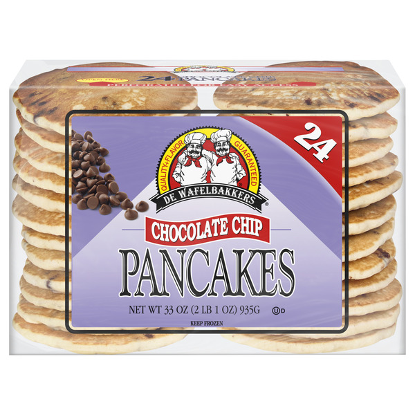 Dewafelbakkers Chocolate Chip Pancakes, 24 Count Pack Same-Day