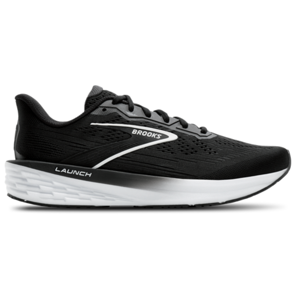Brooks Launch 12 Running Shoes, Size 8 - Black/Grey/White