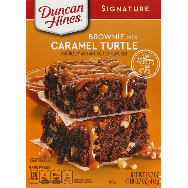 Duncan Hines Brownie Mix, Caramel Turtle (16.7 oz) Instacart