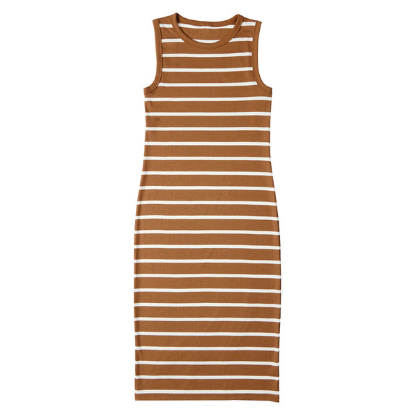 brown ribbed tank dress Serra L Same-Day Delivery or Pickup Size:2-4 rib cotton that drapes #Evening gown African Bridesmaid Dress 2021