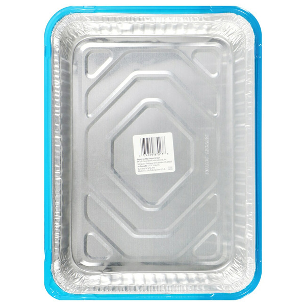Durable Foil Cake Pans With Plastic Lids, x x Inch