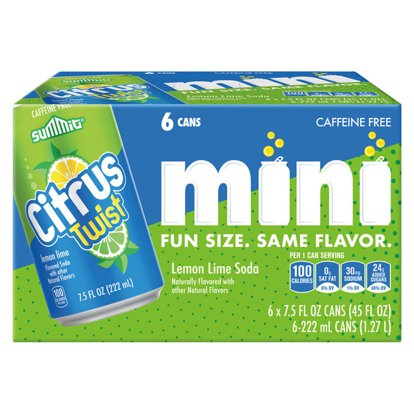Summit Lemon Lime Mini Cans 6pk Same-Day Delivery or Pickup | ALDI