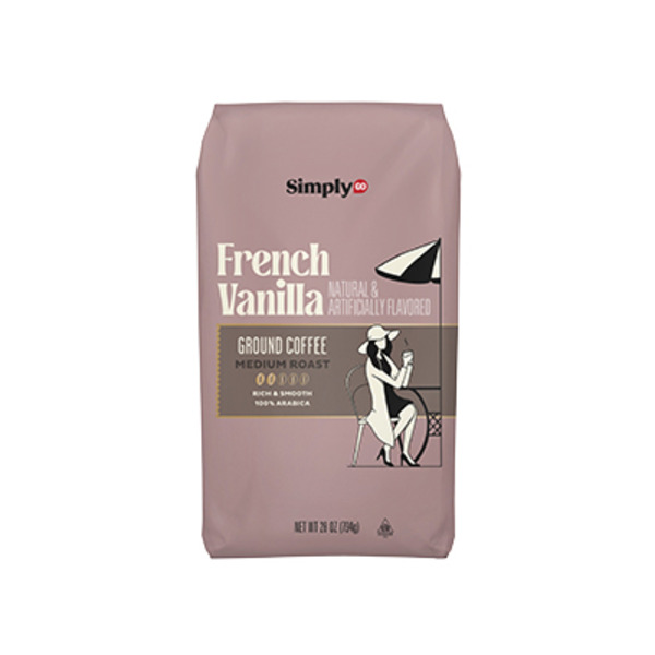 SimplyGO French Vanilla Medium Roast Ground Coffee