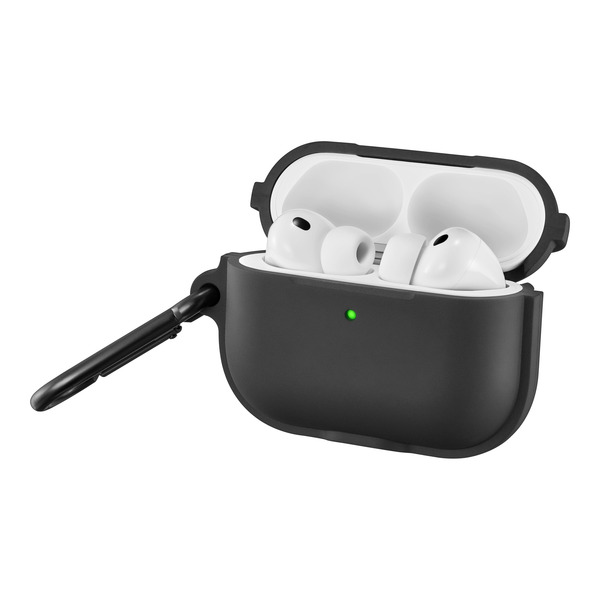 Insignia Silicone Case for Apple AirPods Pro 3 With 3-in-1 Cleaning Tool - Black