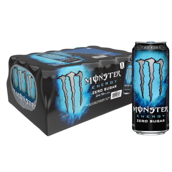 Monster Energy Drink - Zero Sugar - 24/16 oz cans
