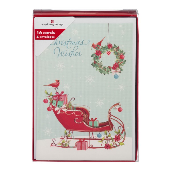 american greetings christmas wishes cards envelopes 16 ct 16 0 american greetings christmas cards