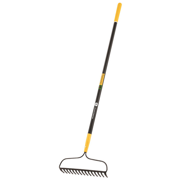 John Deere Steel Bow Rake Fiberglass Handle - 66" L x 17" W