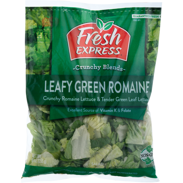 Fresh Express Salad, Leafy Green Romaine, Crunchy Blends