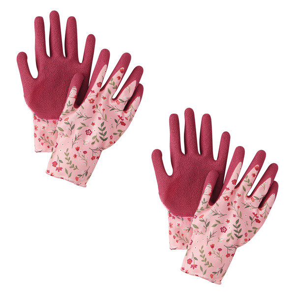 Gardenline Latex Gardening Gloves, Large - Pink Same-Day Delivery
