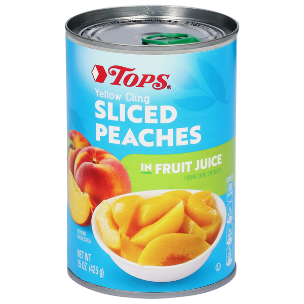TOPS Yellow Cling Sliced Peaches in Fruit Juice Same-Day Delivery