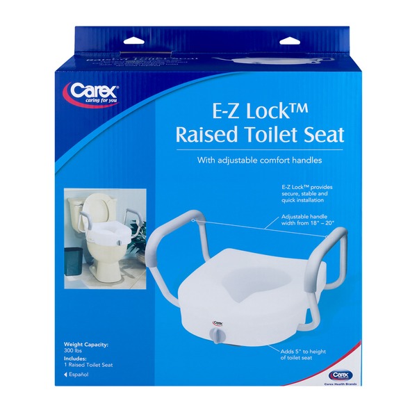 Carex EZ Lock Raised Toilet Seat (1 ct) Instacart