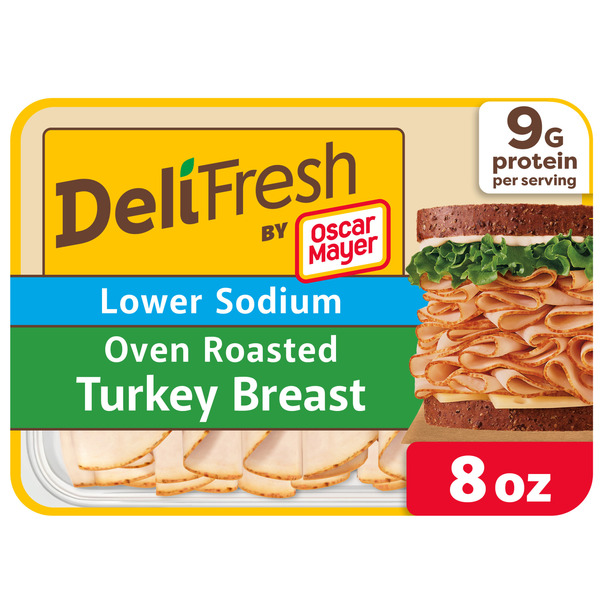 Oscar Mayer Deli Fresh Oven Roasted Turkey Breast Sliced Sandwich Lunch Meat